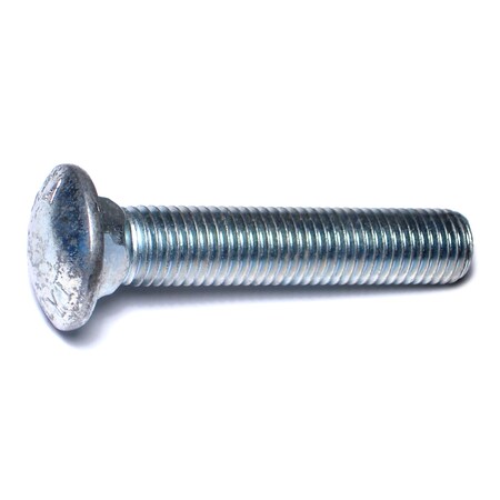 Midwest Fastener Carriage Bolt, Square Neck, 10 (Coarse), 4 in L, Steel, Zinc Plated, 20 PK 01183